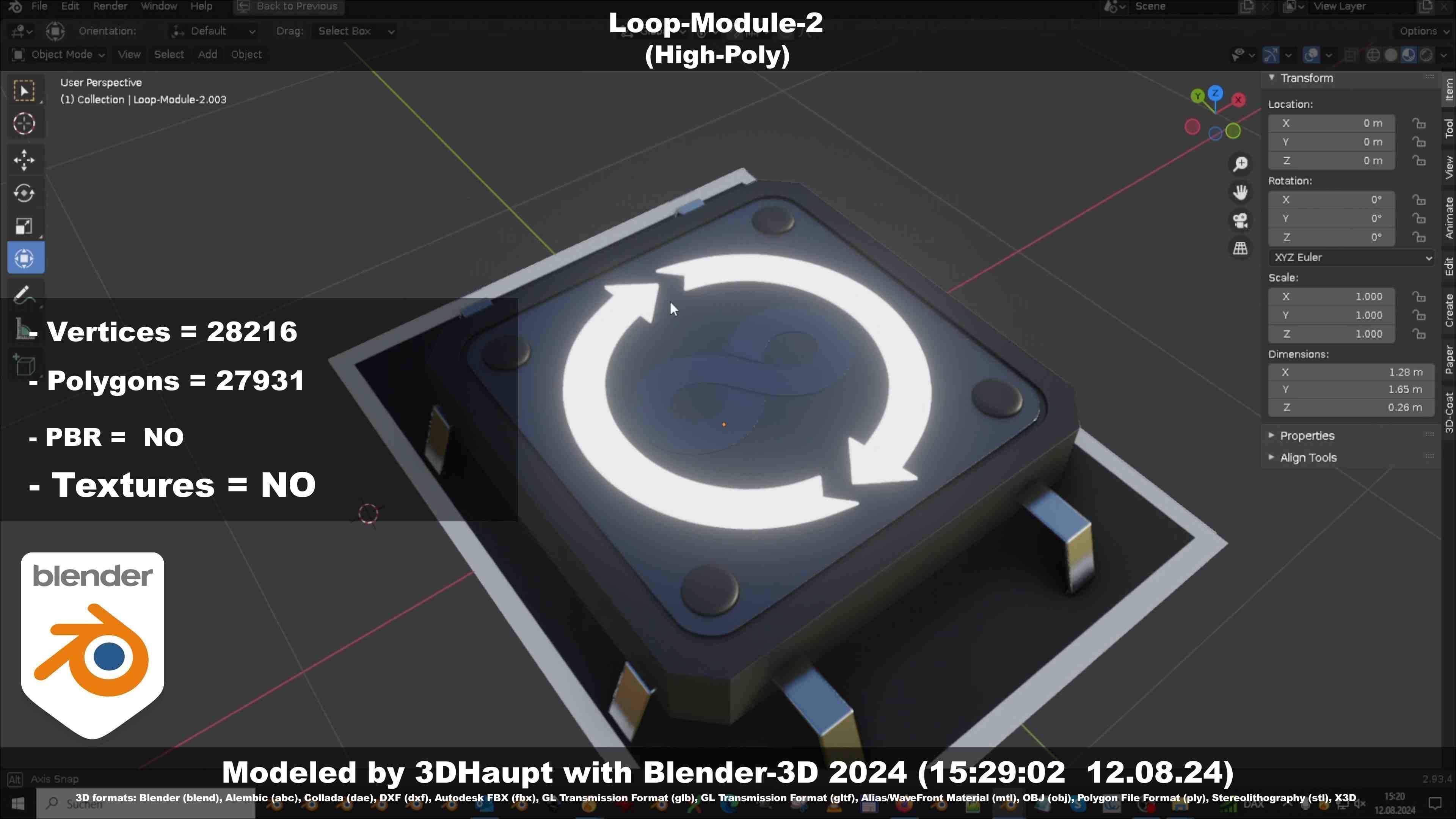 Loop-Module-2  3D model_46