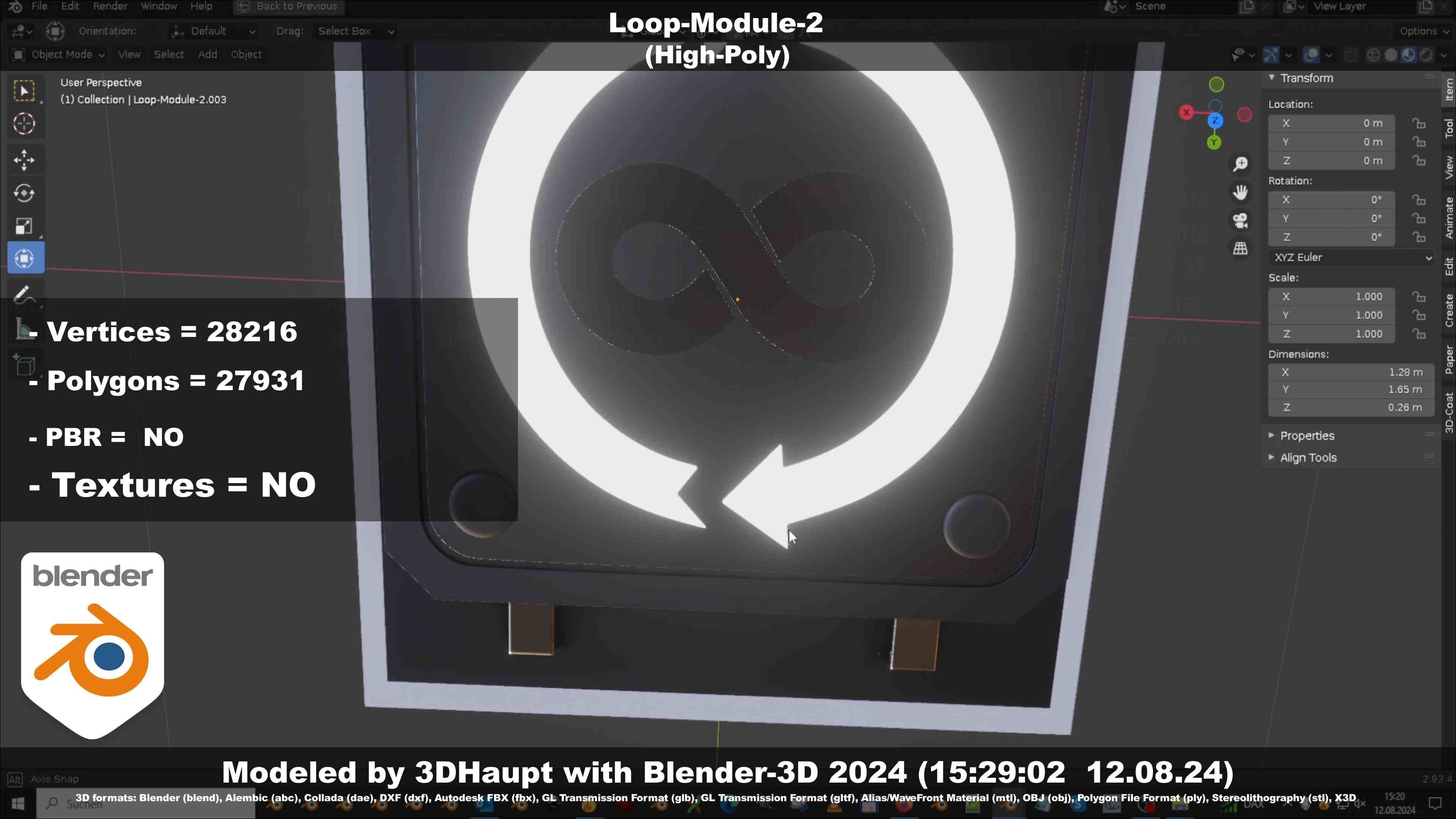 Loop-Module-2  3D model_42