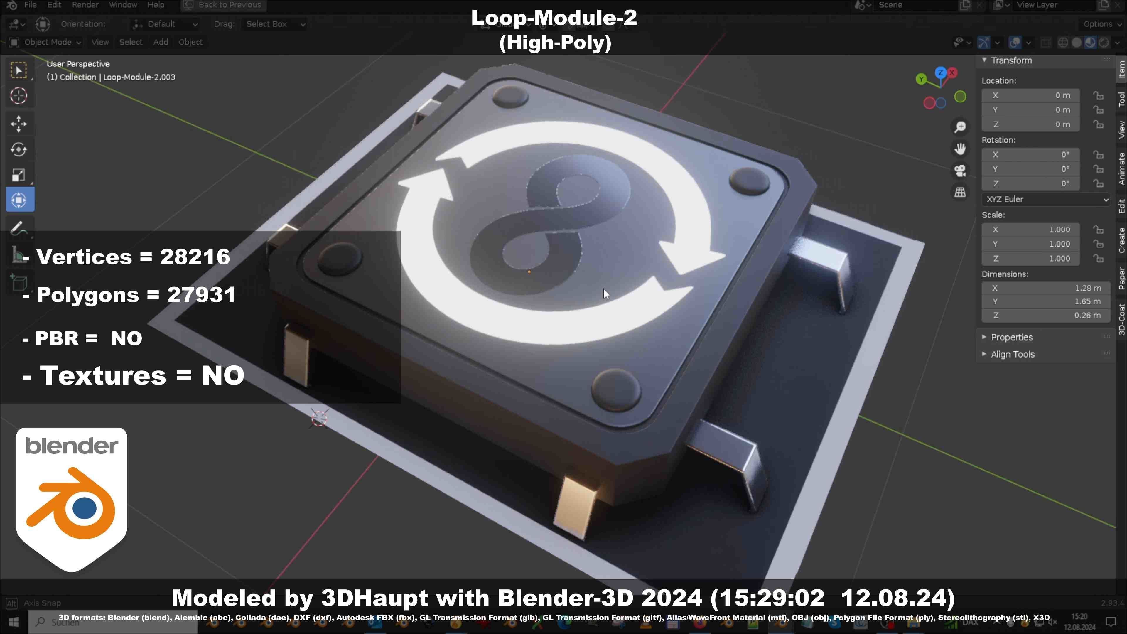 Loop-Module-2  3D model_37