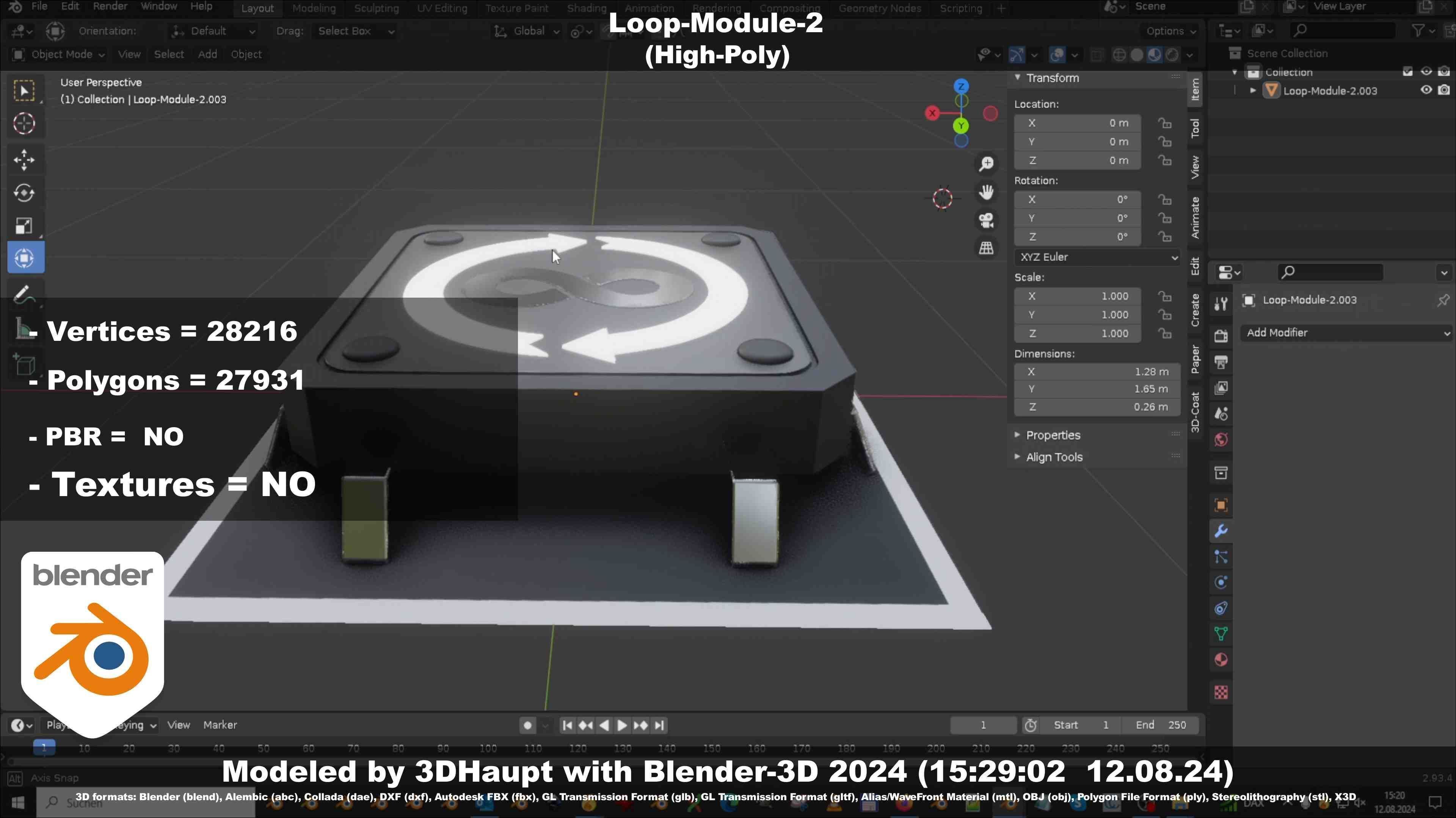 Loop-Module-2  3D model_34