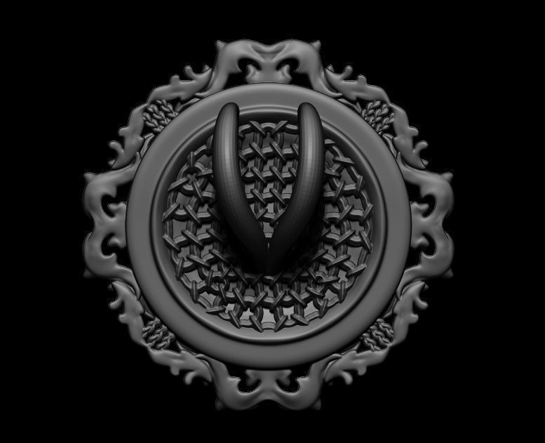 Horse Pendant 3d Model 3D print model_9