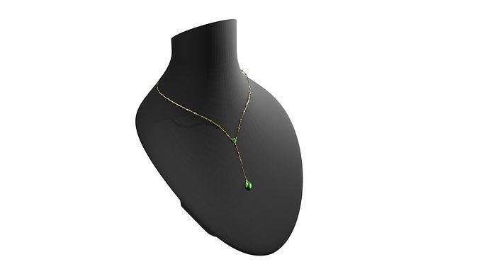 General Emerald Necklace 3D model