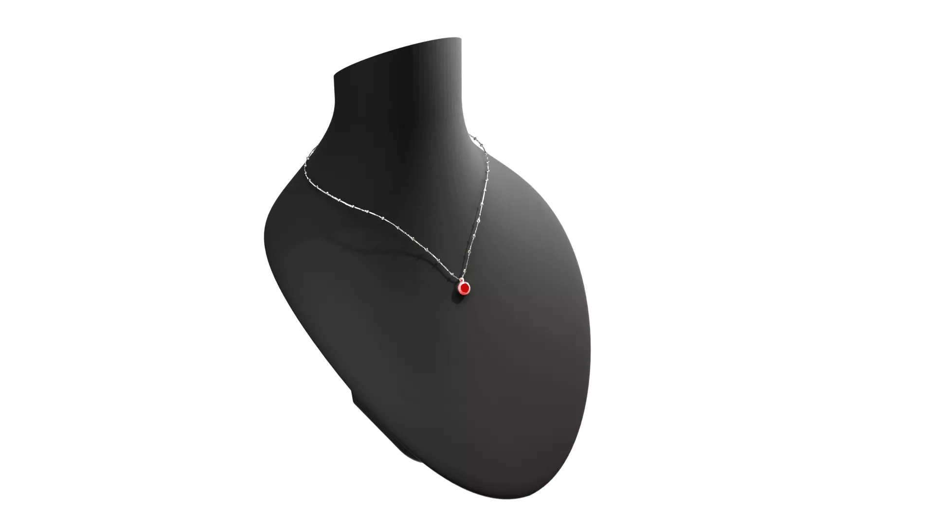 General Ruby Necklace Free 3D model