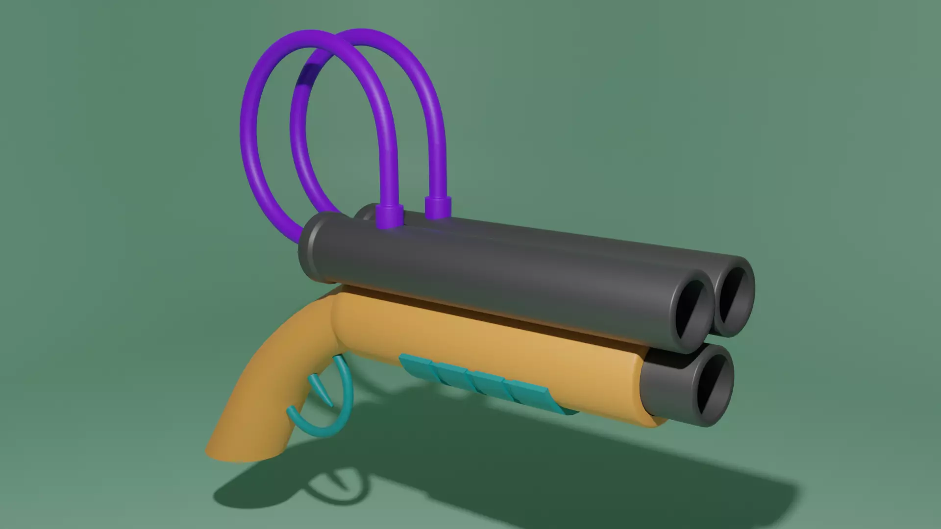 Fantasy Gun Free low-poly 3D model