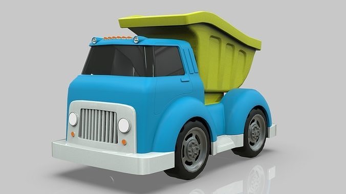 Dump Truck Cartoon Vehicle 3D model