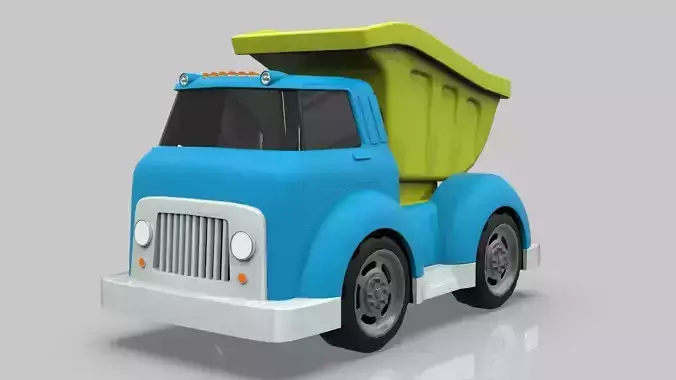 Dump Truck Cartoon Vehicle