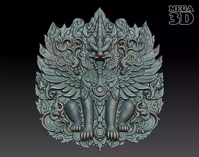 Garuda basrelief 07 240812 3D print model