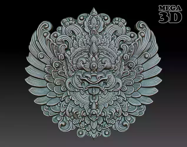 Garuda basrelief 02 240812 3D print model