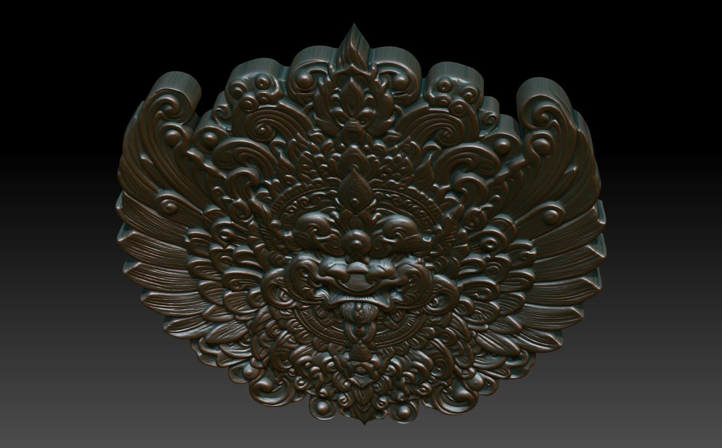 Garuda basrelief 02 240812 3D print model_3