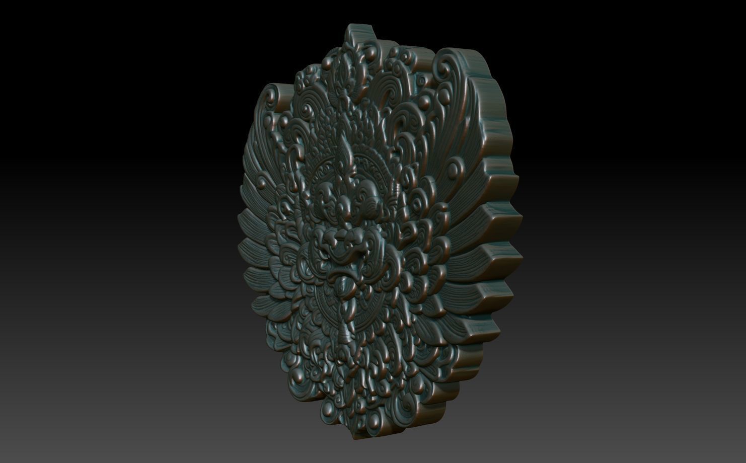 Garuda basrelief 02 240812 3D print model_1