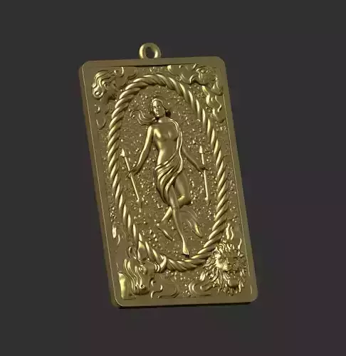 tarot card 3D print model