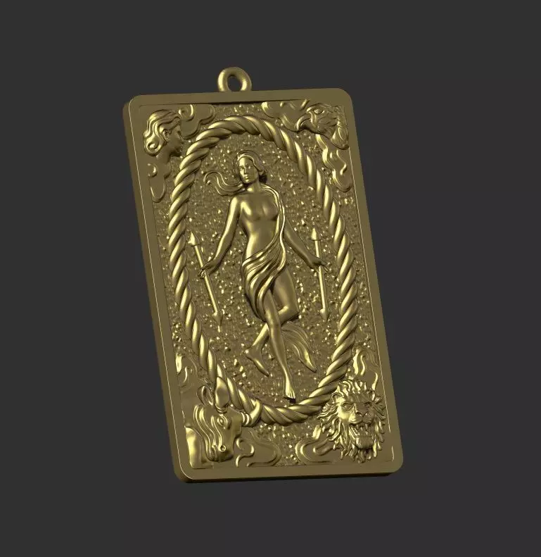 tarot card 3D print model_0
