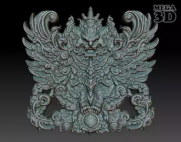 Garuda basrelief 01 240812 3D print model