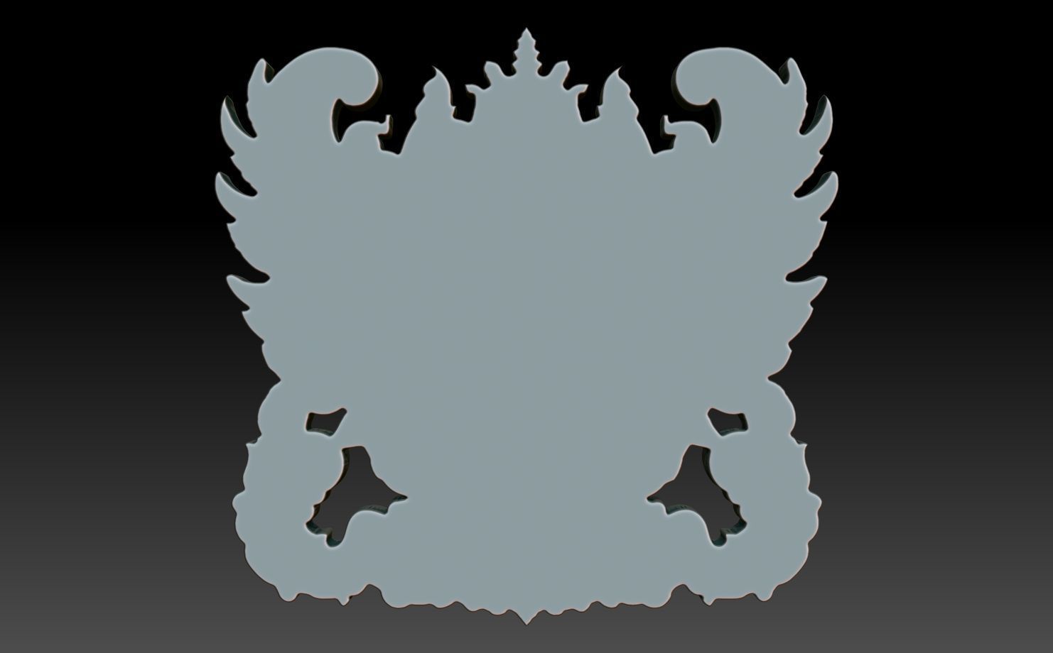 Garuda basrelief 01 240812 3D print model_5