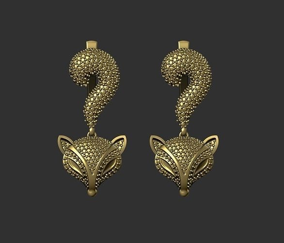 fox earing 3D print model