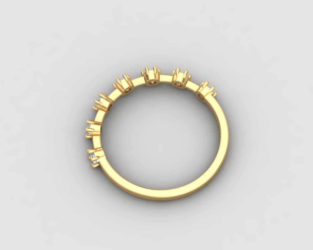 Minimal lightweight Node Ring 127-MW 3D print model_29
