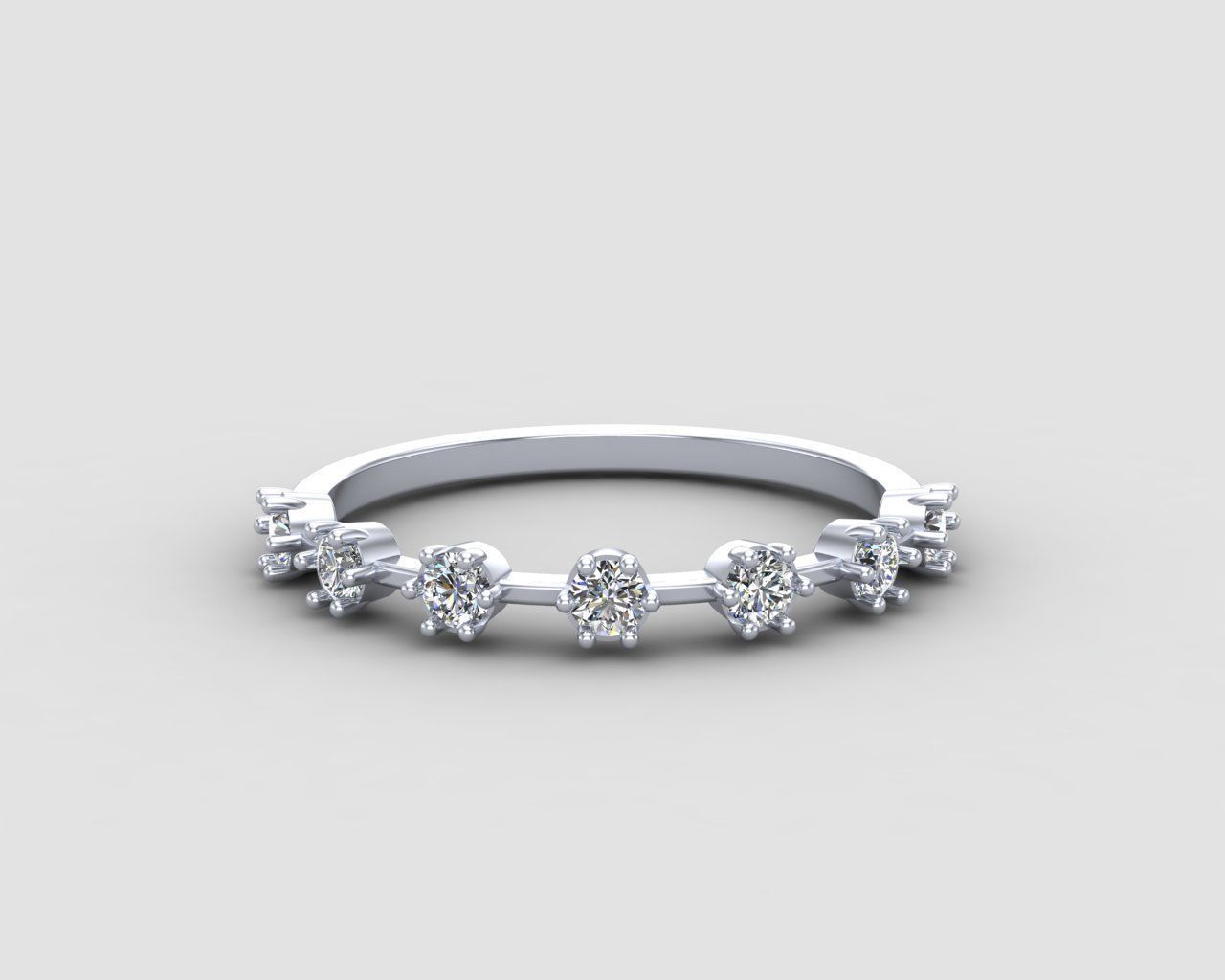 Minimal lightweight Node Ring 127-MW 3D print model_18