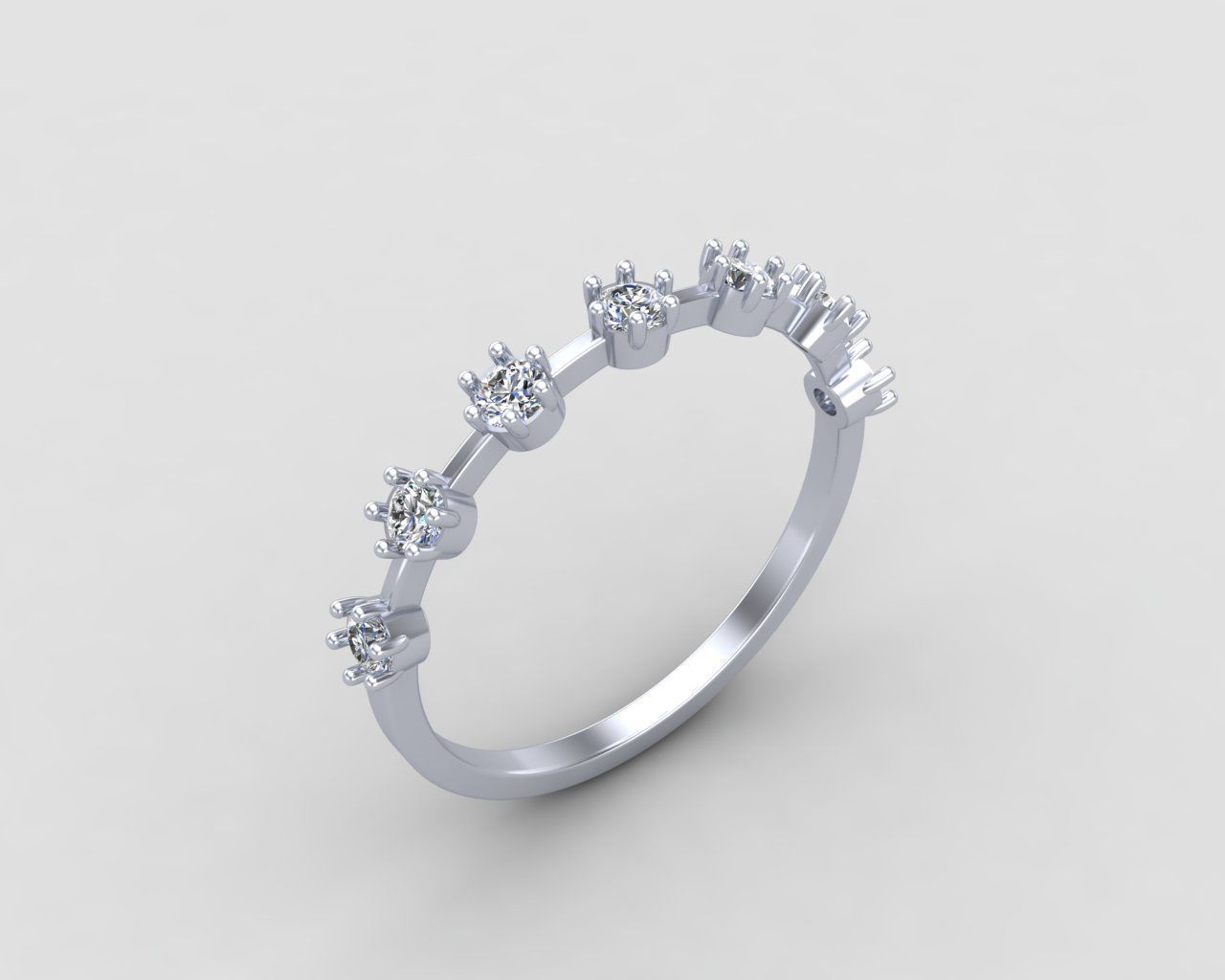 Minimal lightweight Node Ring 127-MW 3D print model_15