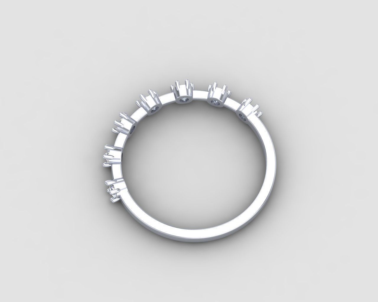 Minimal lightweight Node Ring 127-MW 3D print model_21