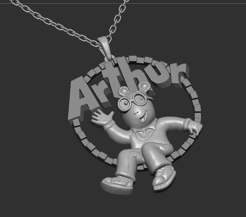 artur carton pendant 3D print model_2