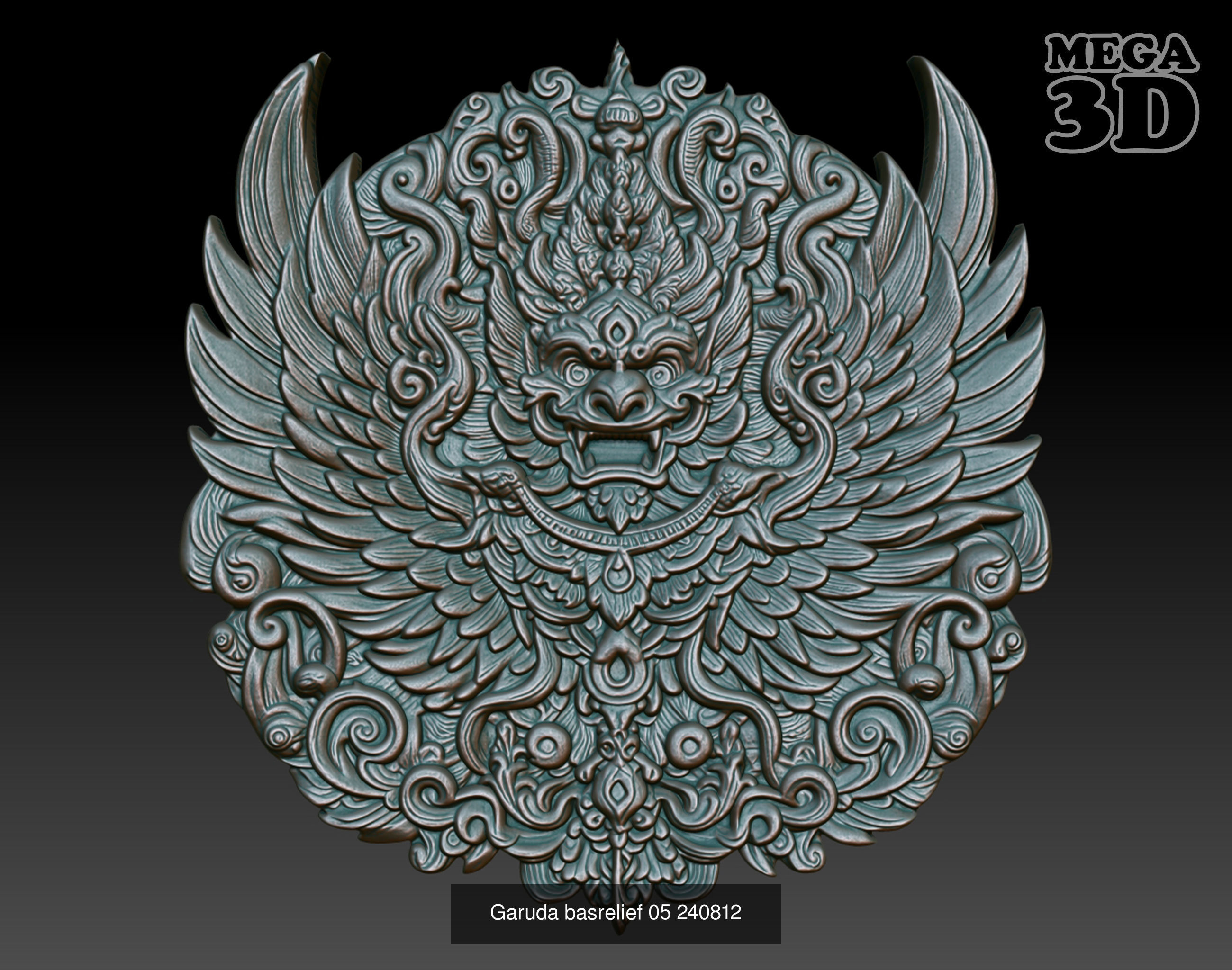 Garuda basrelief Pack 240812 3D Model Collection_5