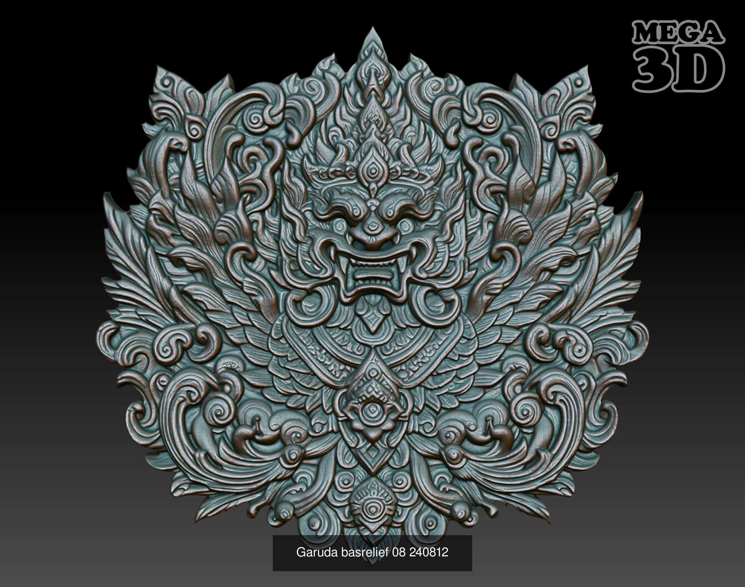 Garuda basrelief Pack 240812 3D Model Collection_2