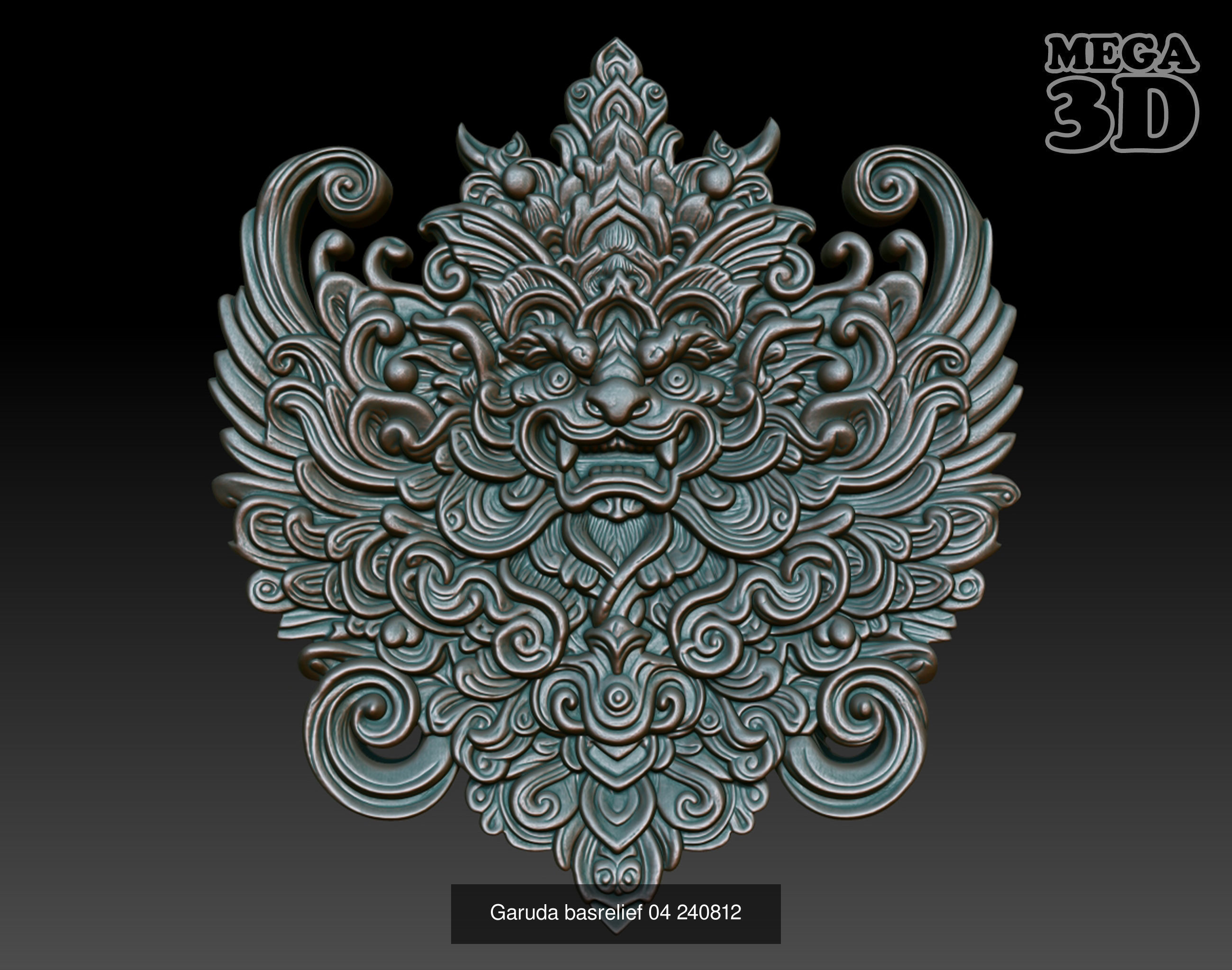 Garuda basrelief Pack 240812 3D Model Collection_6