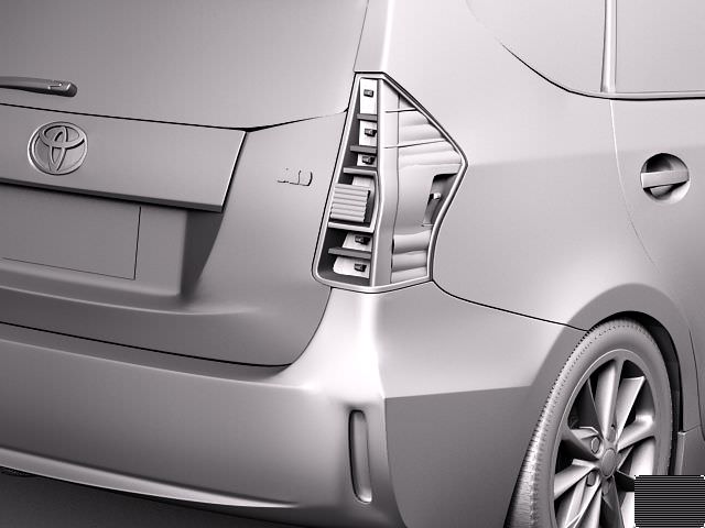 Toyota Prius V 2012 3D model_9