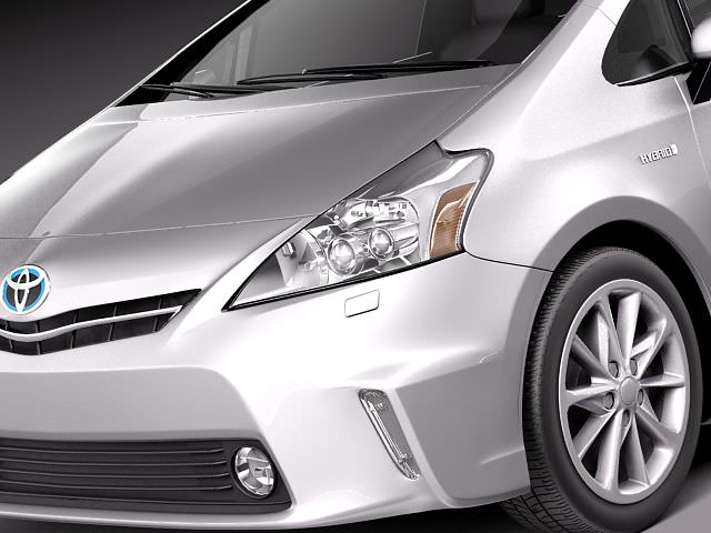 Toyota Prius V 2012 3D model_2