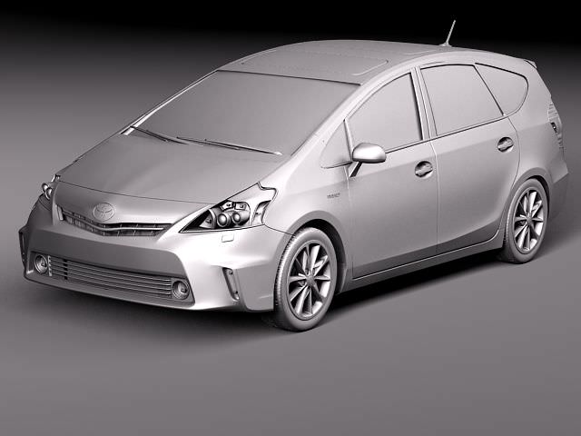 Toyota Prius V 2012 3D model_11