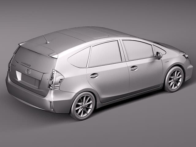 Toyota Prius V 2012 3D model_8