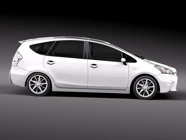 Toyota Prius V 2012 3D model_6