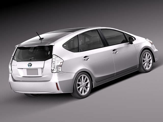 Toyota Prius V 2012 3D model_4