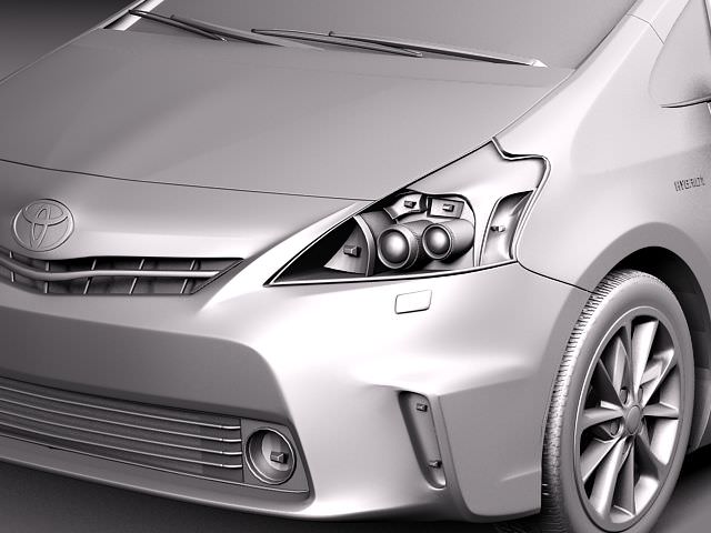 Toyota Prius V 2012 3D model_10