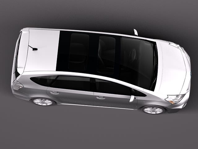 Toyota Prius V 2012 3D model_7