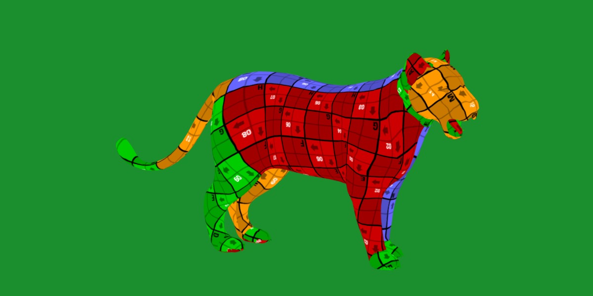 Leopard Cub Low-poly 3D model_14