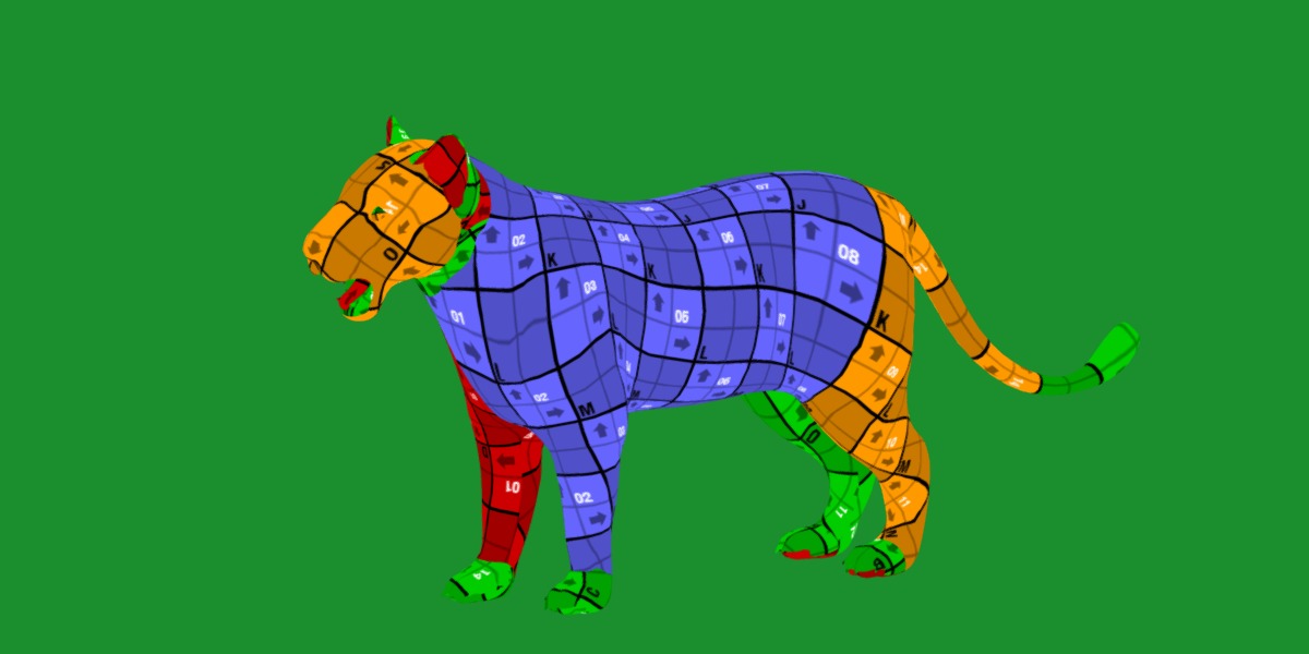 Leopard Cub Low-poly 3D model_15