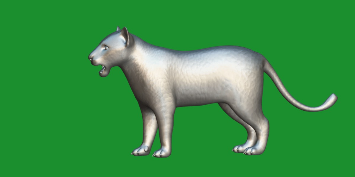 Leopard Cub Low-poly 3D model_8