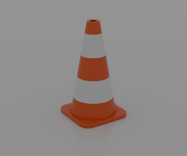 Traffic cone Free 3D model