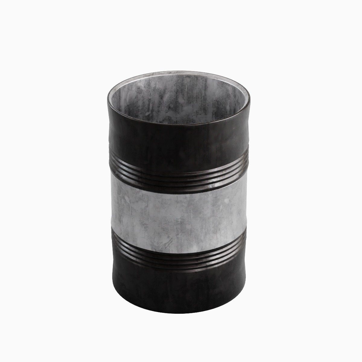 Steel Barrel B 05 3D model_4