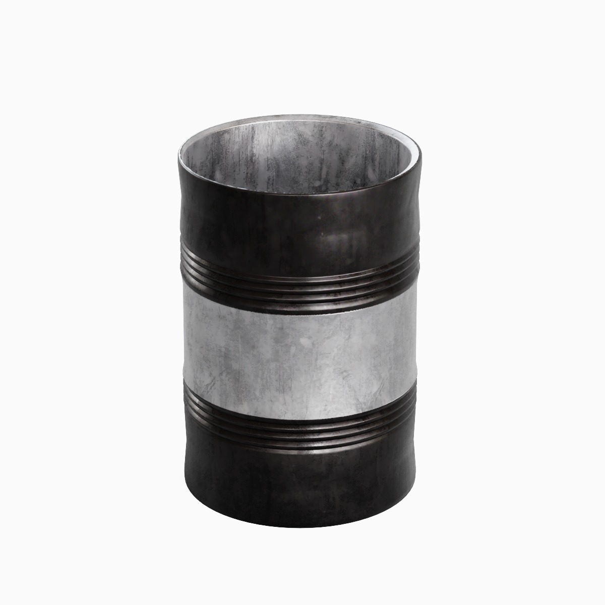 Steel Barrel B 05 3D model_5
