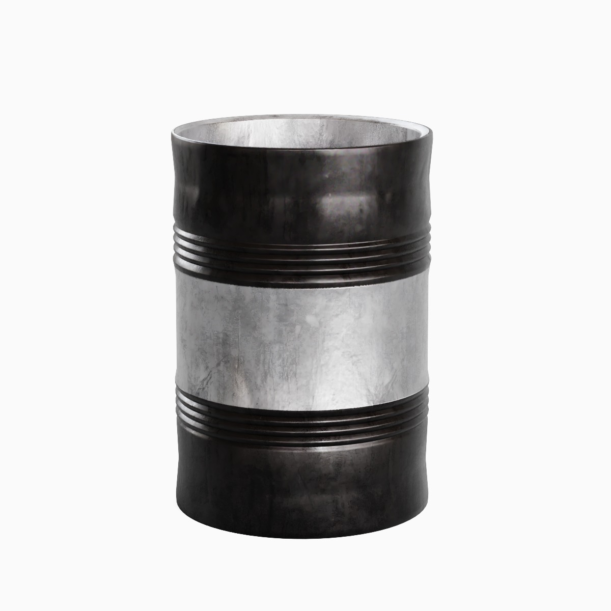 Steel Barrel B 05 3D model_3