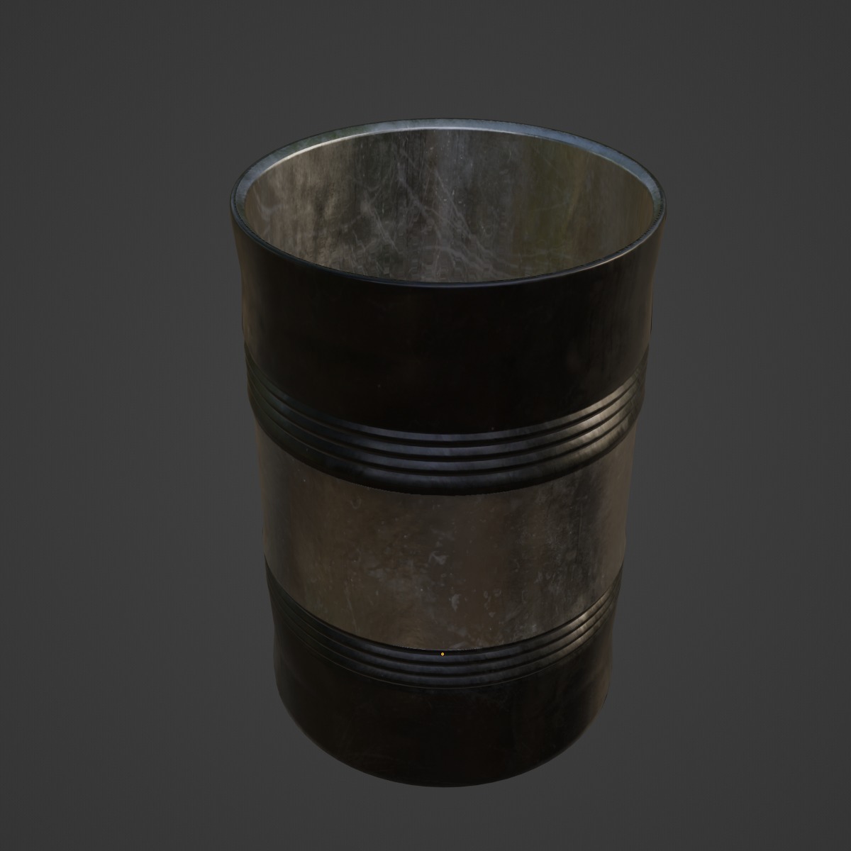 Steel Barrel B 05 3D model_6