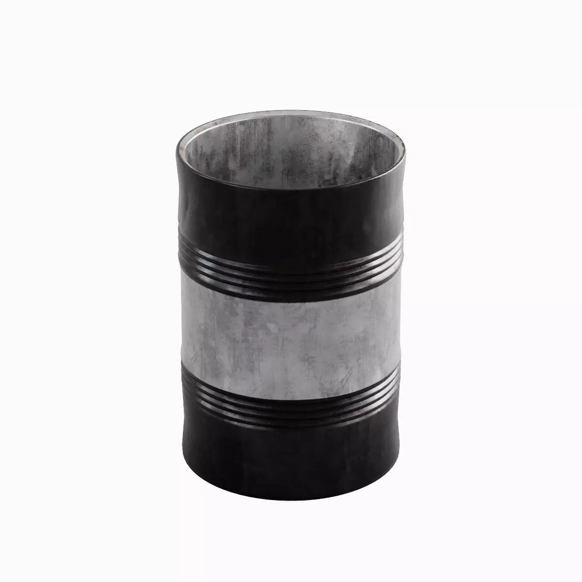 Steel Barrel B 05 3D model_0