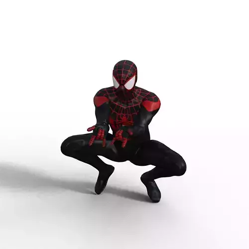 Spider-Man Black 3D model Low-poly 3D model
