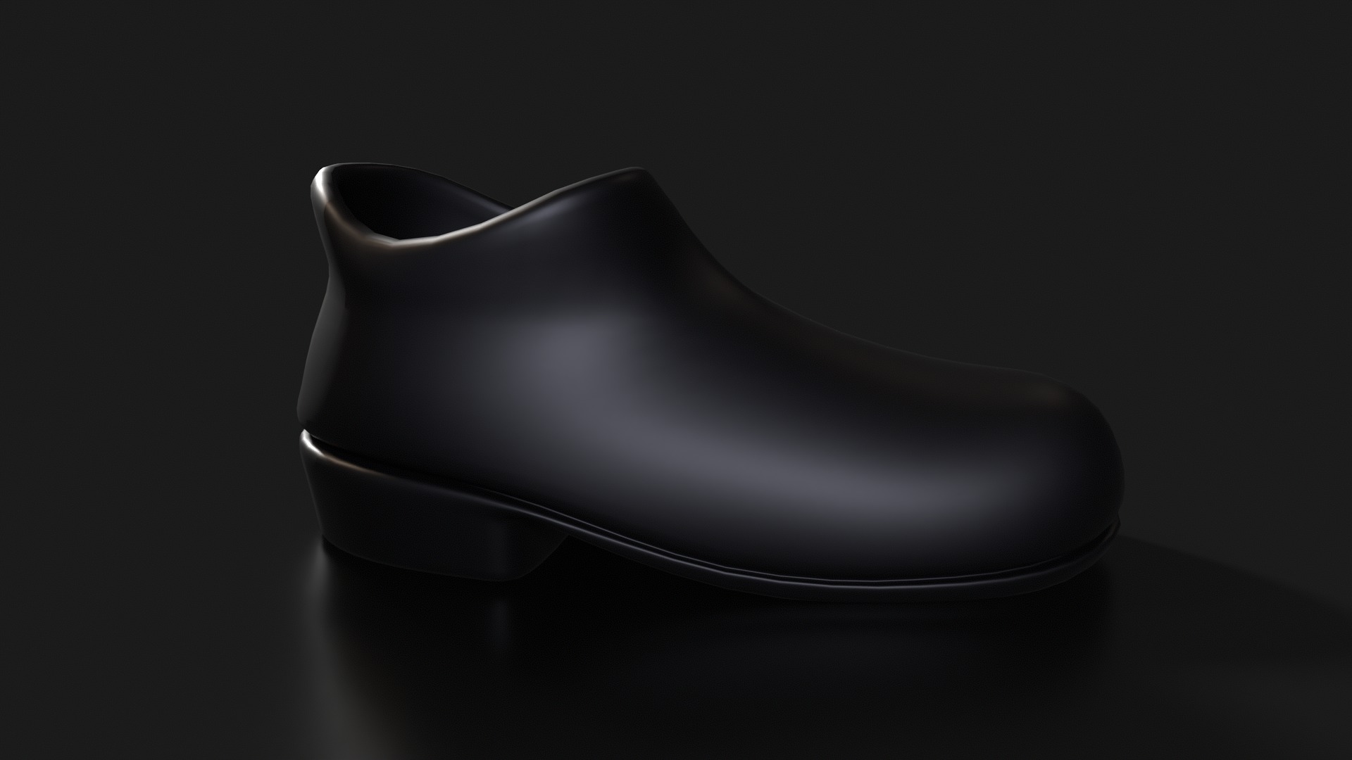 Shoe Base model Low-poly 3D model_1
