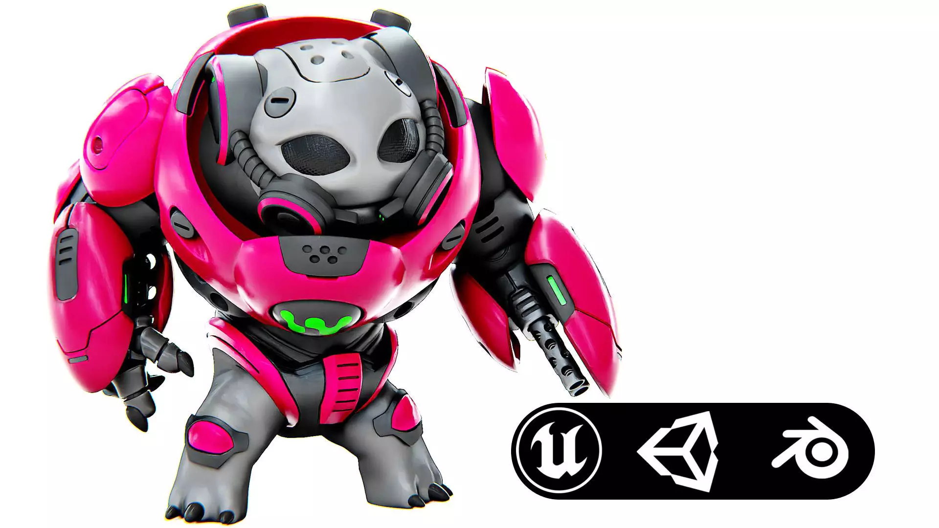 ALIEN TROOPER 14-V Rigged for Unreal Engine - Unity - MIXAMO 3D model_0