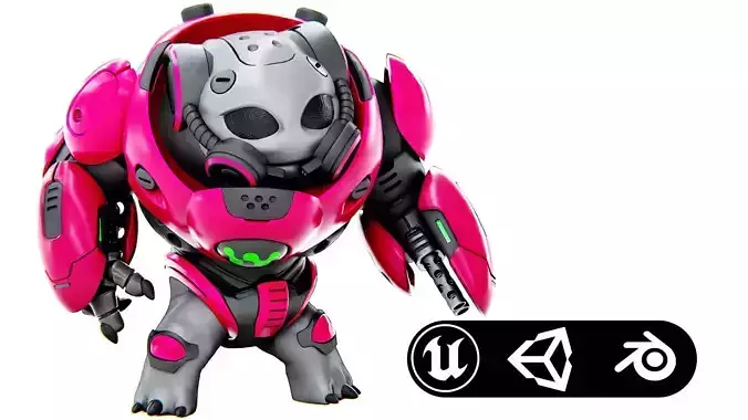 ALIEN TROOPER 14-V  Rigged for Unreal Engine - Unity - MIXAMO 