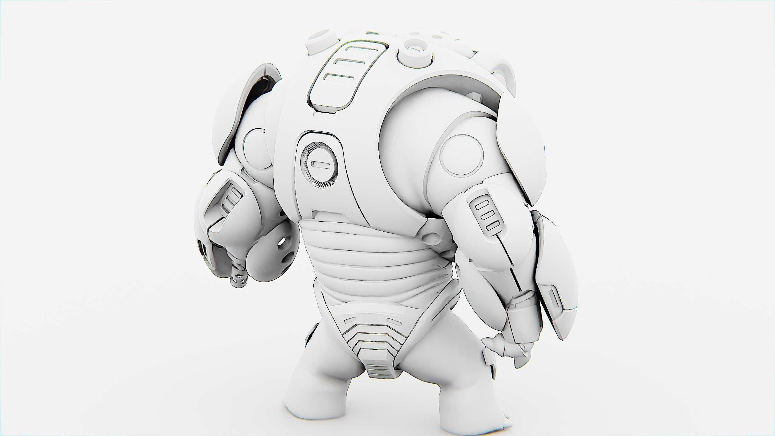 ALIEN TROOPER 14-V Rigged for Unreal Engine - Unity - MIXAMO 3D model_29