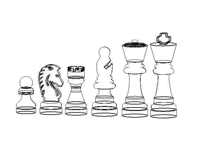 Chess set Free 3D print model